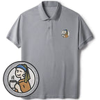 Unisex Cotton Polo with Embroidery for Everyday Wear