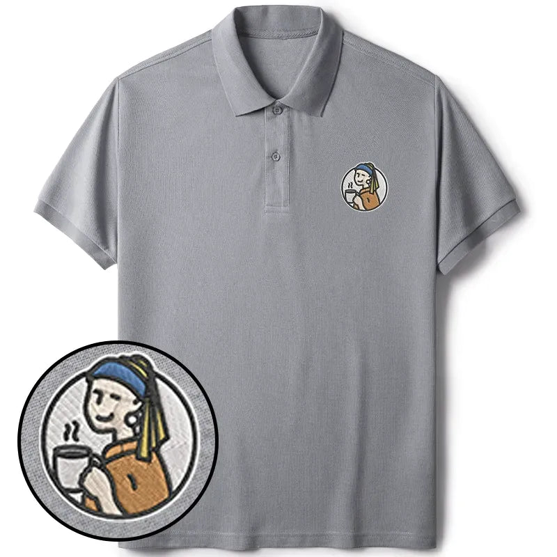 Unisex Cotton Polo with Embroidery for Everyday Wear