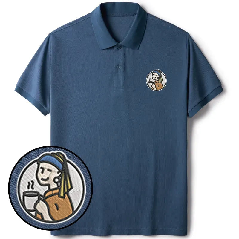 Unisex Cotton Polo with Embroidery for Everyday Wear