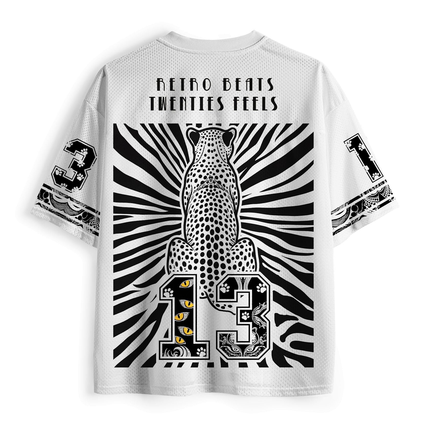 Kyoto-Lion Golden Eyed Leopard Mesh Jersey
