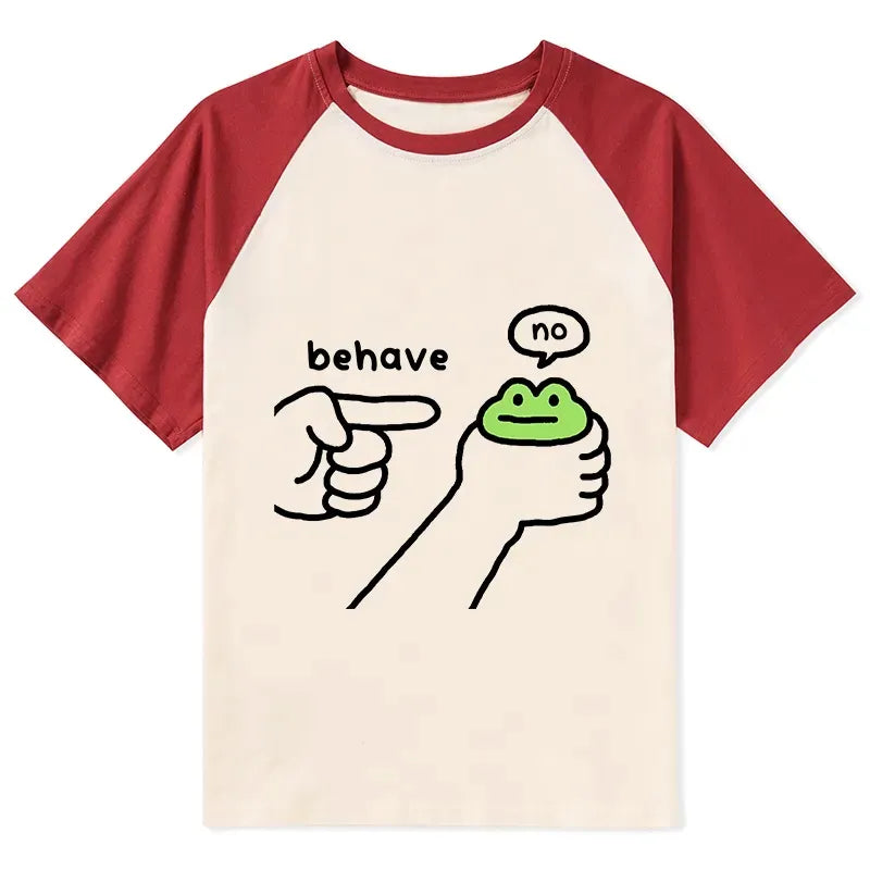Japanese Vintage Raglan T-Shirt for Daily Wear