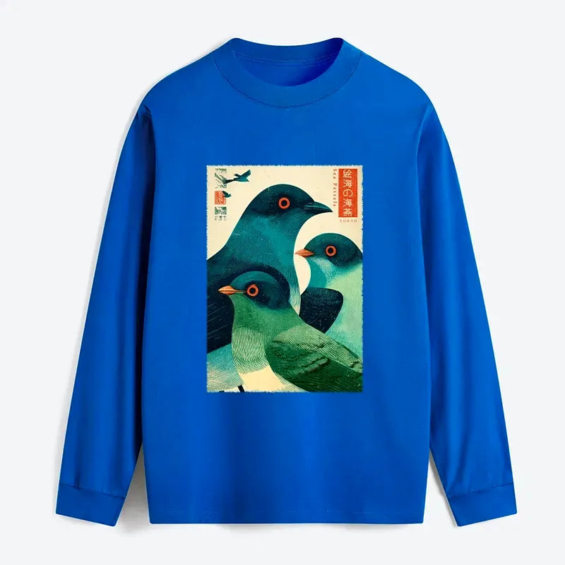 Japanese Classic Long Sleeve T-Shirt for Men