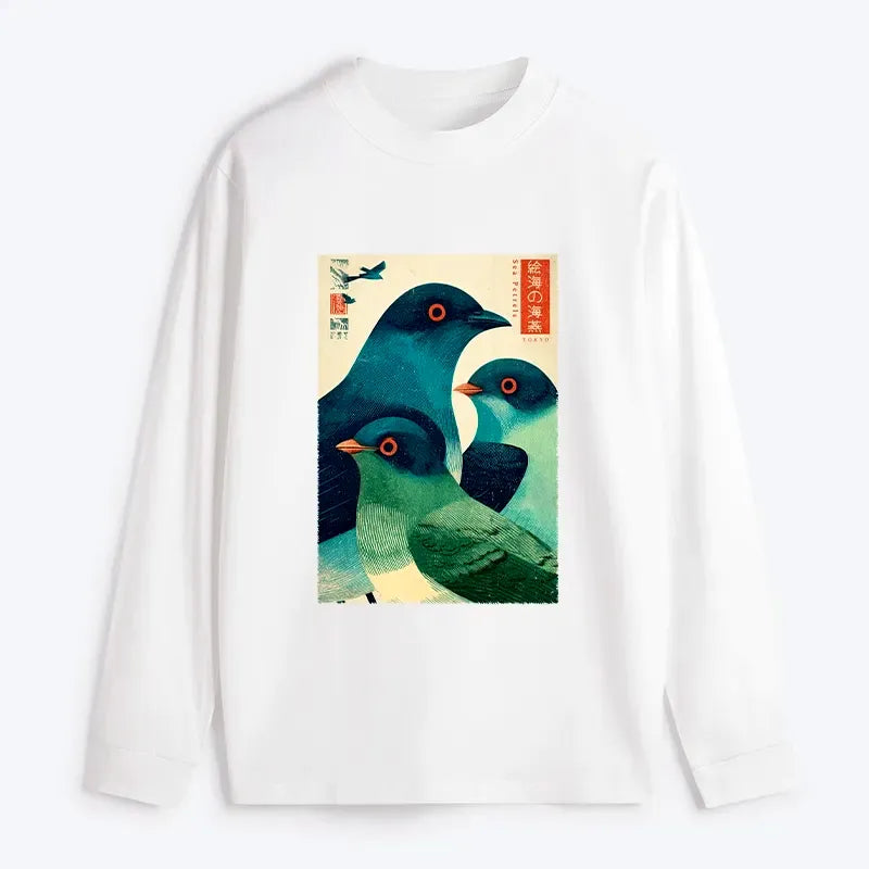 Kyoto-Lion Long Sleeve T-Shirt for Streetwear