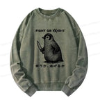 Kyoto Lion Fight or Flight Sweatshirt for Daily Wear