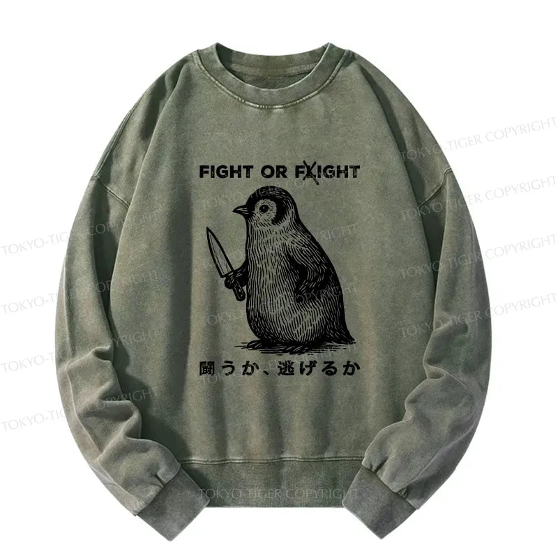 Kyoto Lion Fight or Flight Sweatshirt for Daily Wear