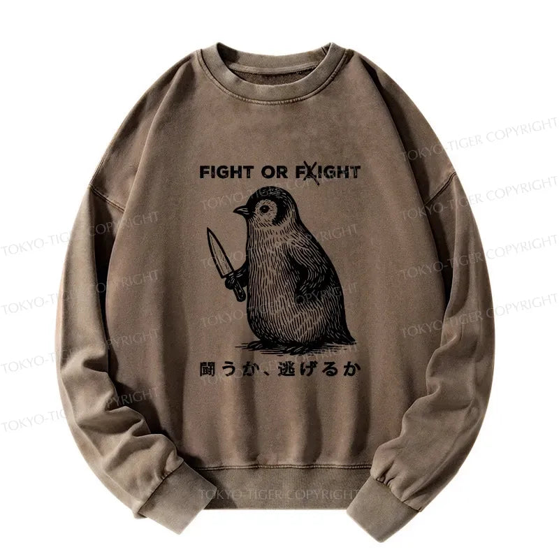 Kyoto Lion Fight or Flight Sweatshirt for Daily Wear
