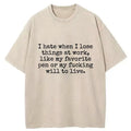 Kyoto lion work stress funny t-shirt