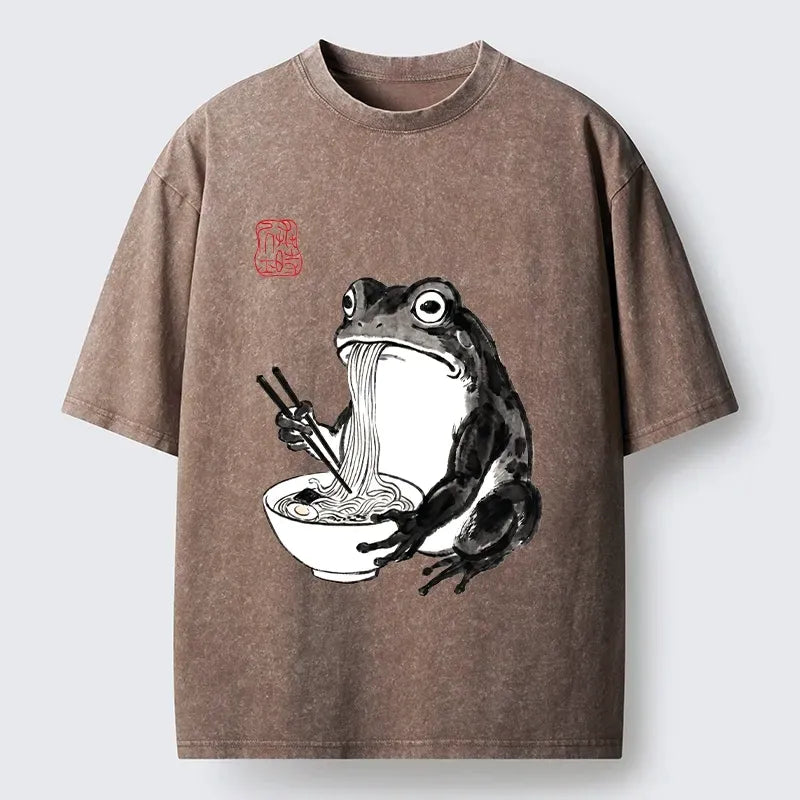 Comfortable Kyoto Lion Frog T-Shirt