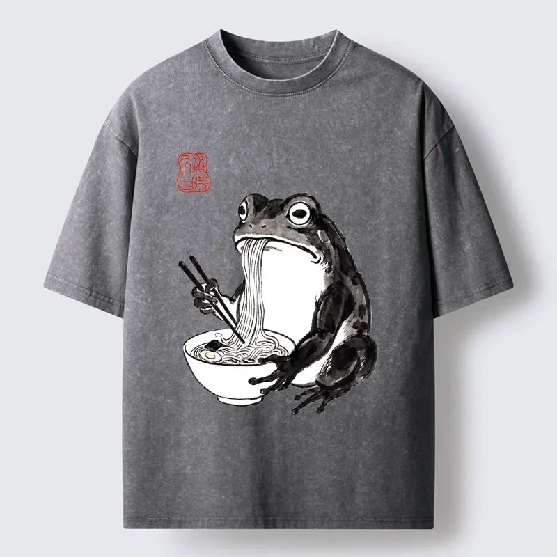Comfortable Kyoto Lion Frog T-Shirt