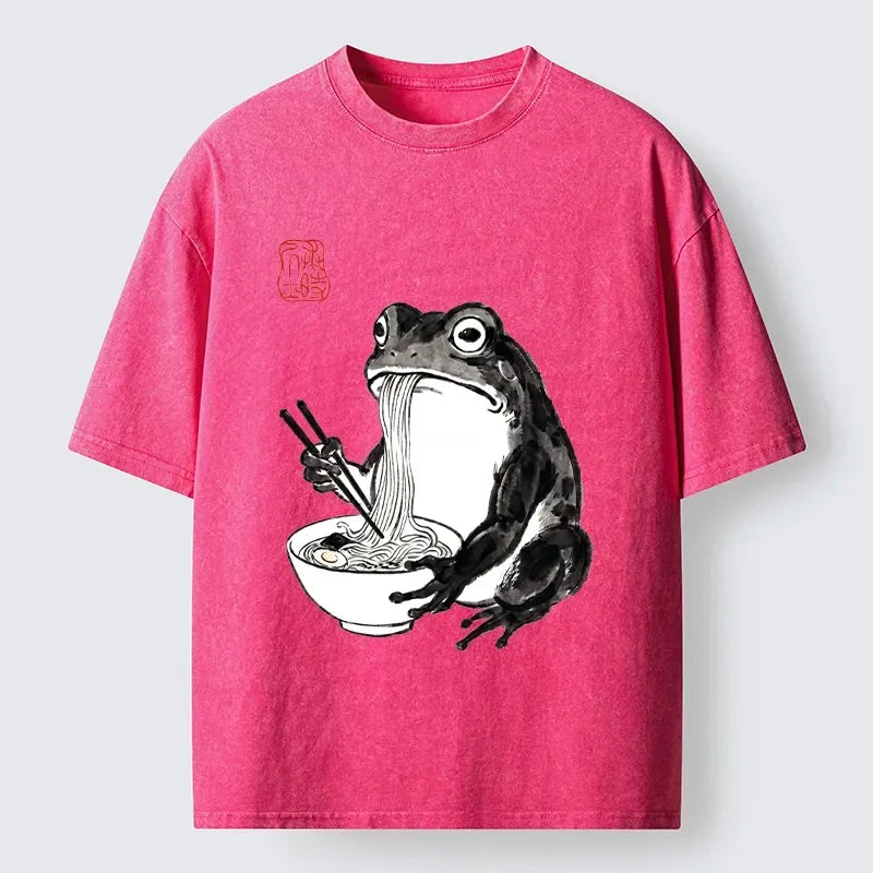 Comfortable Kyoto Lion Frog T-Shirt