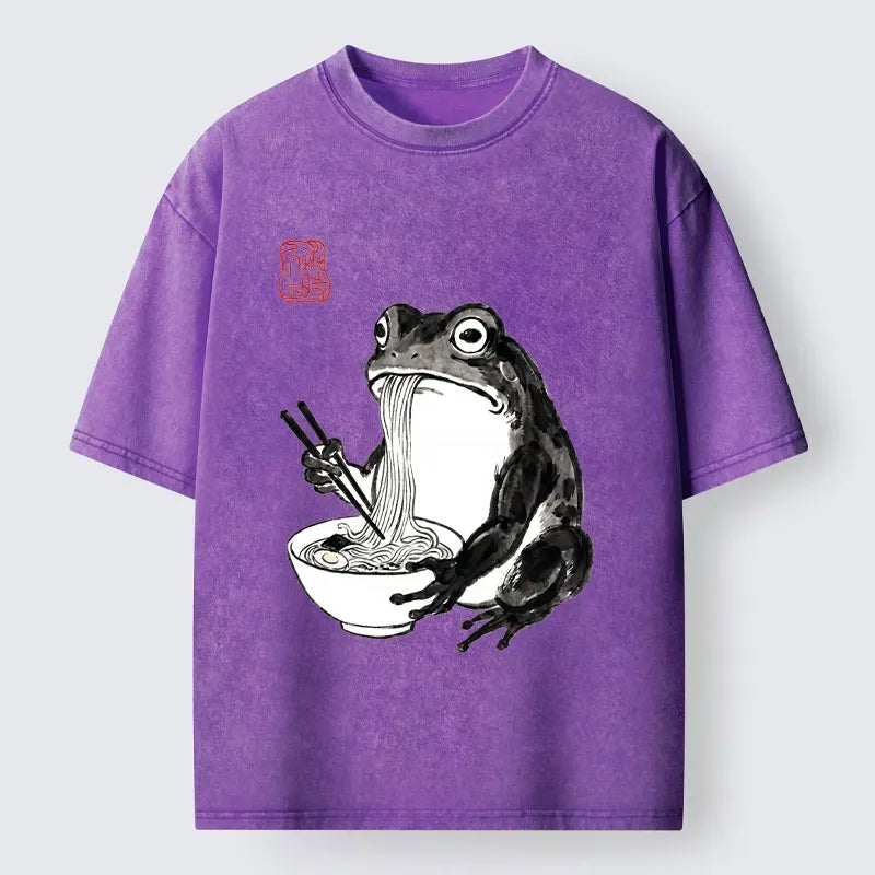 Comfortable Kyoto Lion Frog T-Shirt