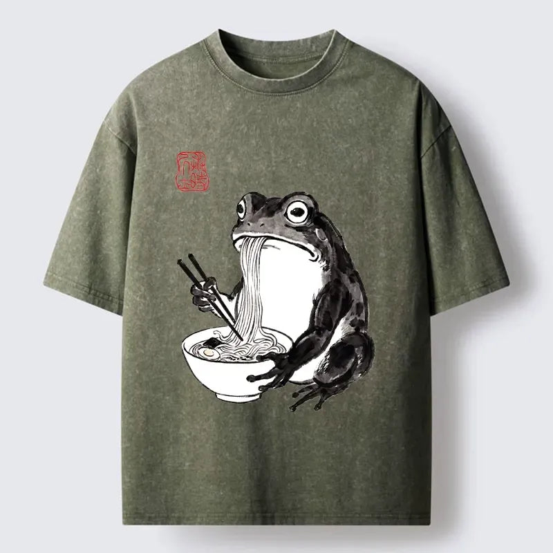 Comfortable Kyoto Lion Frog T-Shirt