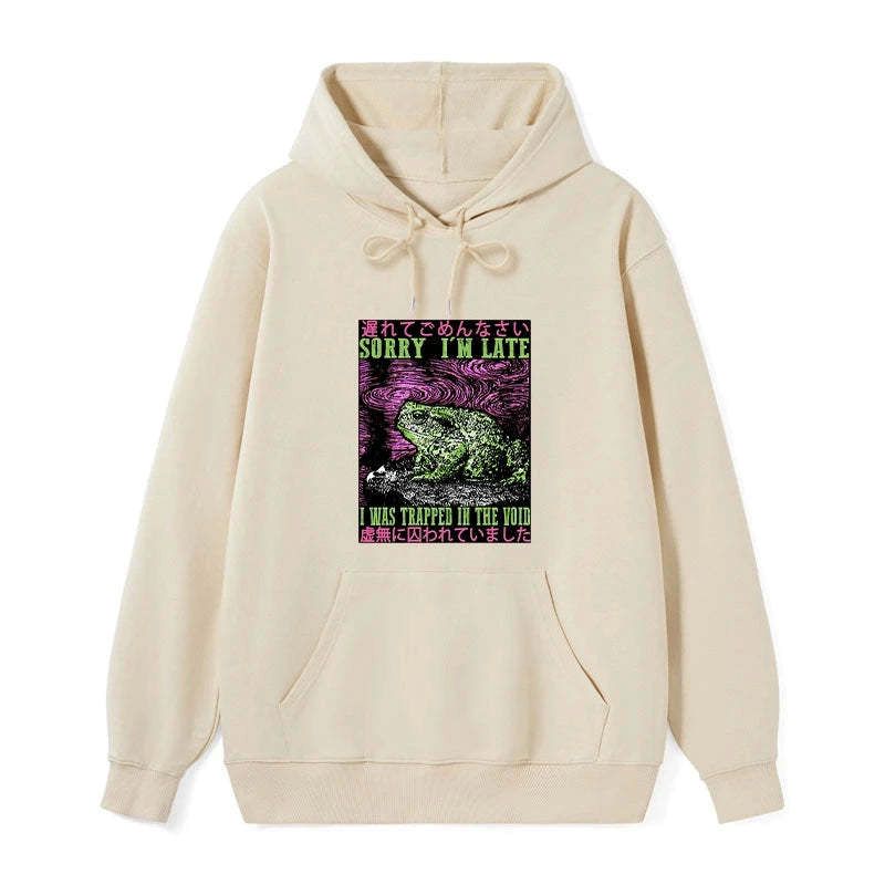 japanese vintage frog hoodie streetwear