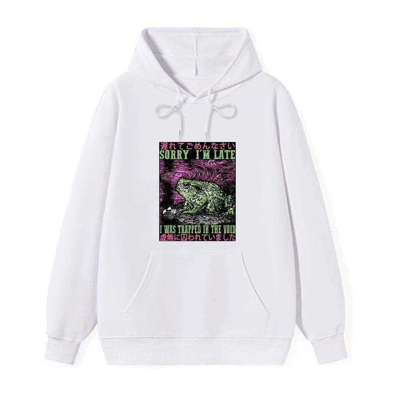 japanese vintage frog hoodie streetwear