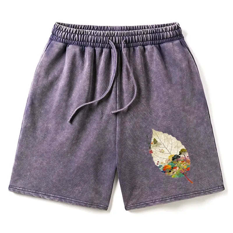 Japanese Washed Shorts for Summer