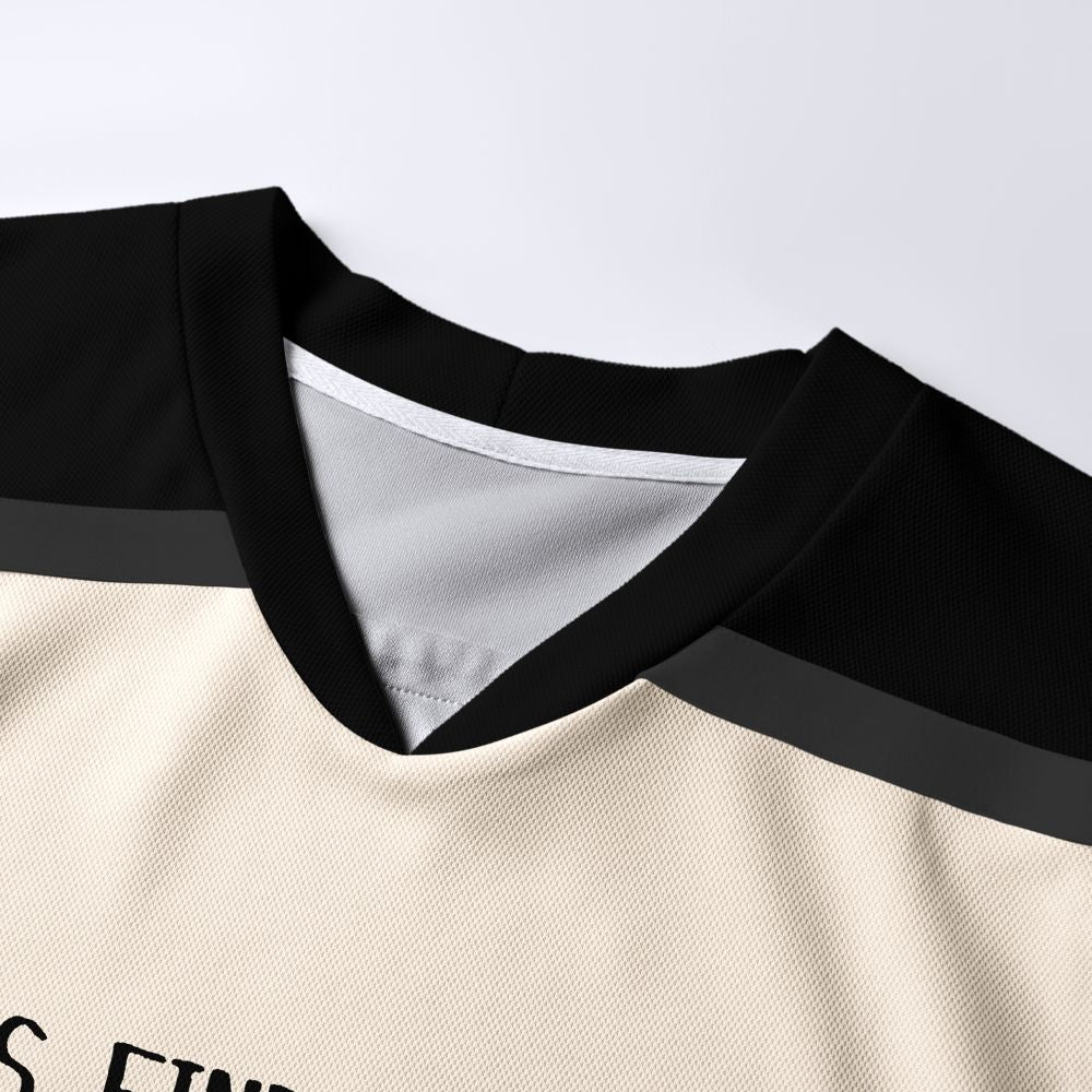 Kyoto-Lion It's Fine Black Cat Meme Long-Sleeve Hockey Jersey