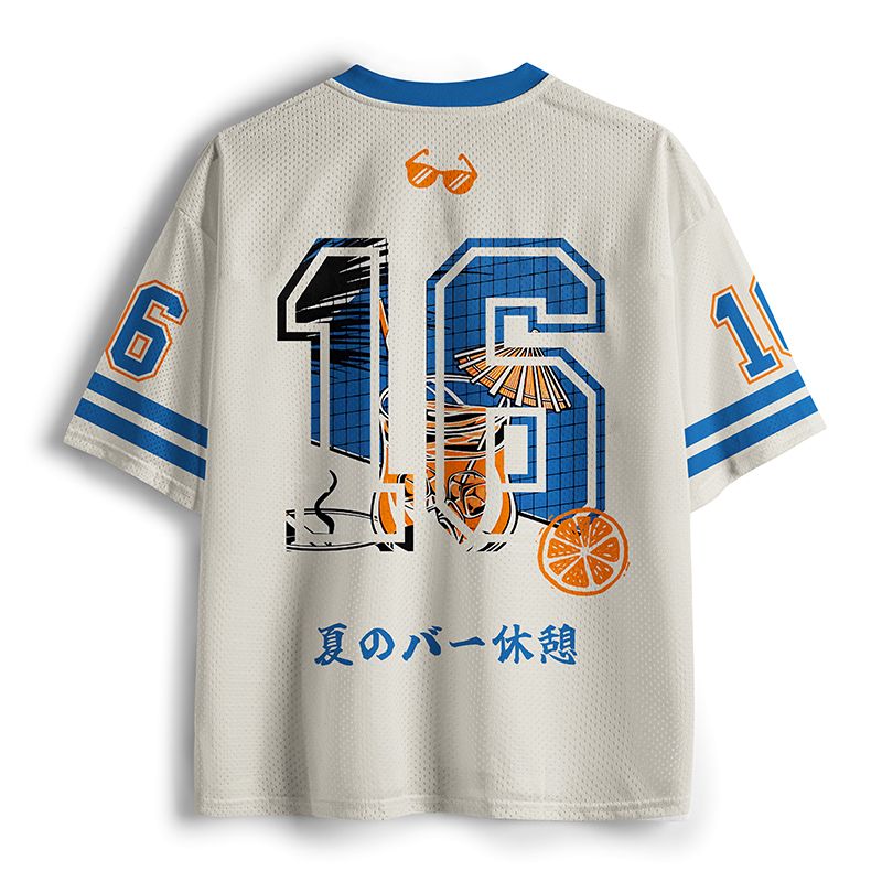 Kyoto-Lion Summer Bar Hour Mesh Jersey