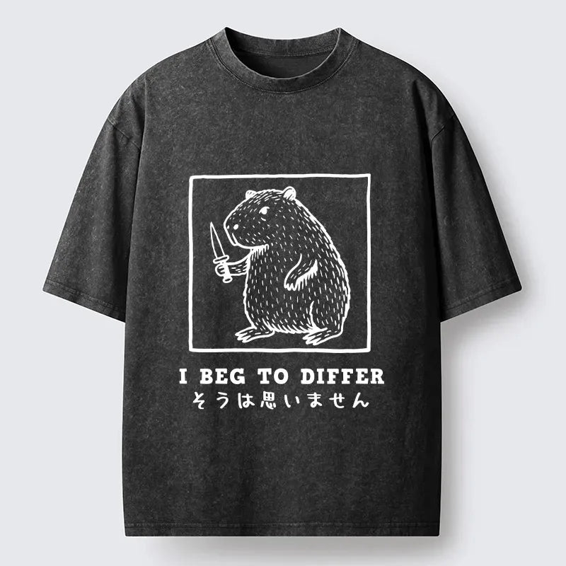Funny Capybara T-Shirt for Streetwear Style