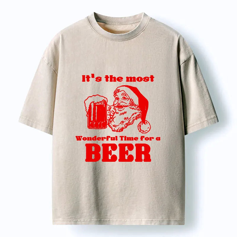 Kyoto-Lion Must-have Beers For Christmas Washed T-Shirt