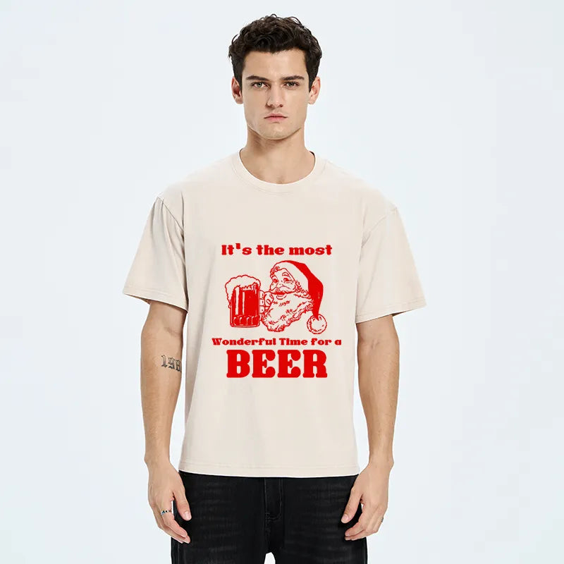 Kyoto-Lion Must-have Beers For Christmas Washed T-Shirt