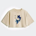 Vintage Japanese Koi Shirt for Streetwear