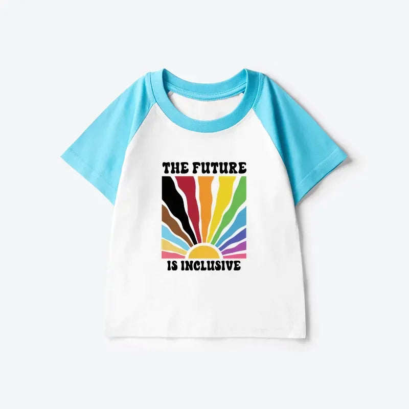 Kyoto-Lion Pride Future Is Inclusive Kids Raglan T-shirt
