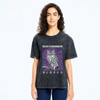 vintage washed cat t-shirt gift idea