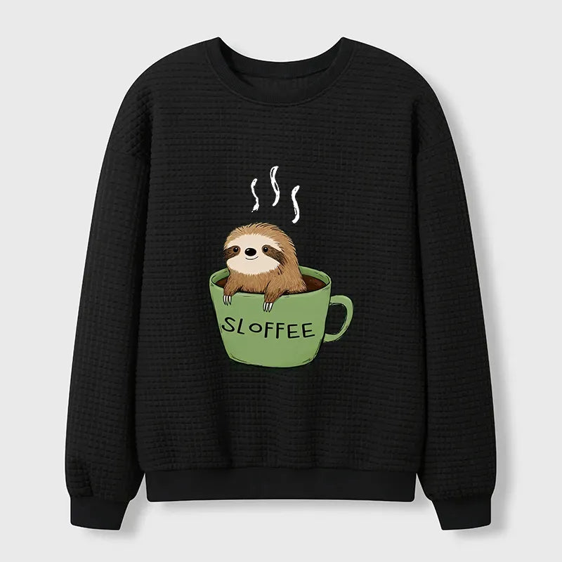 Kyoto-Lion Sloffee Time Waffle Sweatshirt