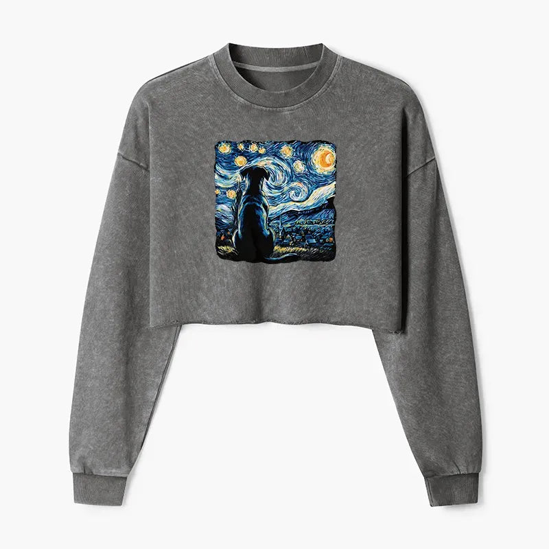 Kyoto Lion Crop Sweatshirt Gift for Her