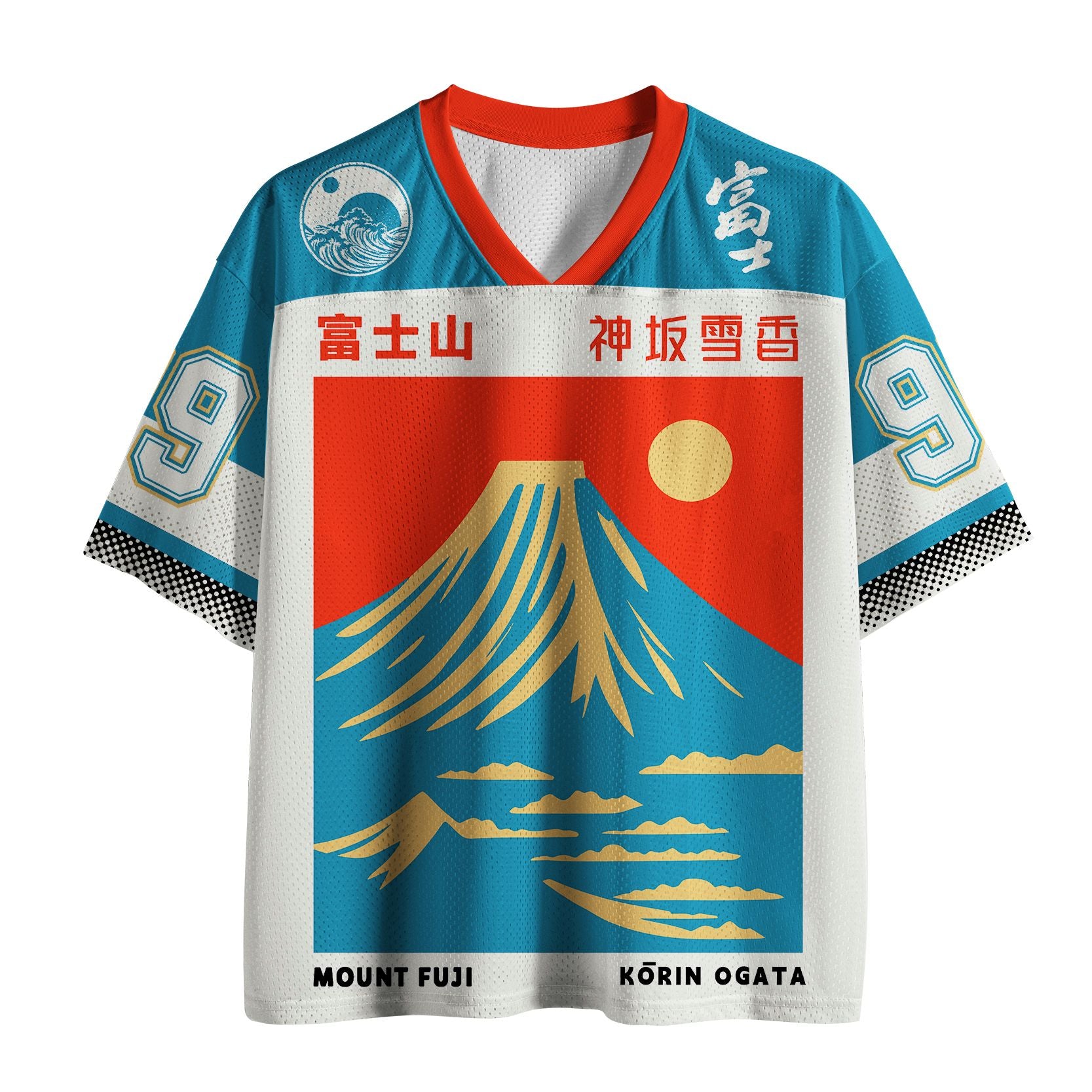 Kyoto-Lion Mount Fuji Vintage Mesh Jersey
