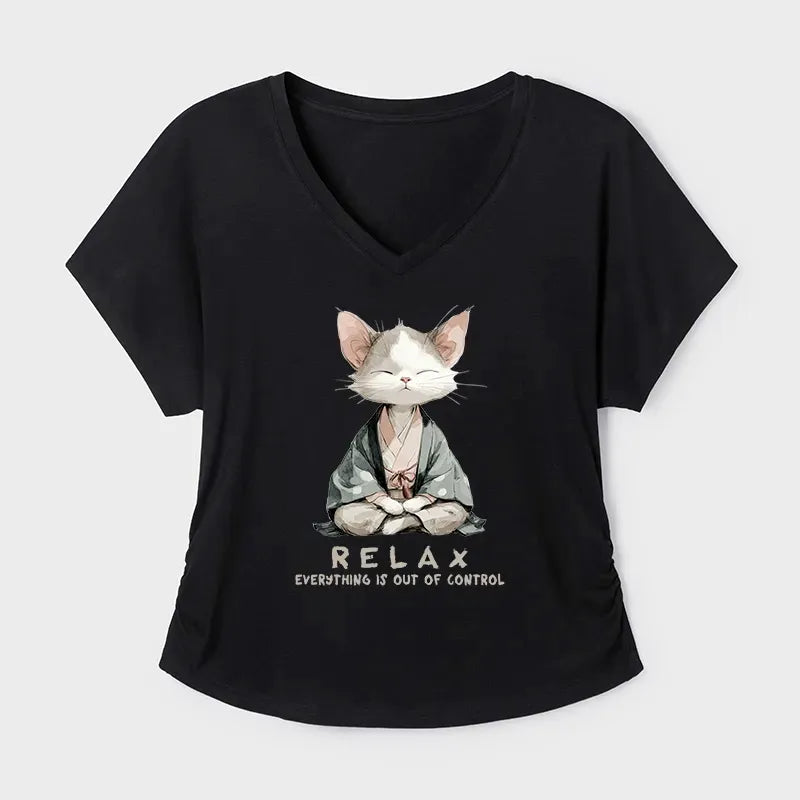 Premium Kyoto Lion Cat Graphic Tee