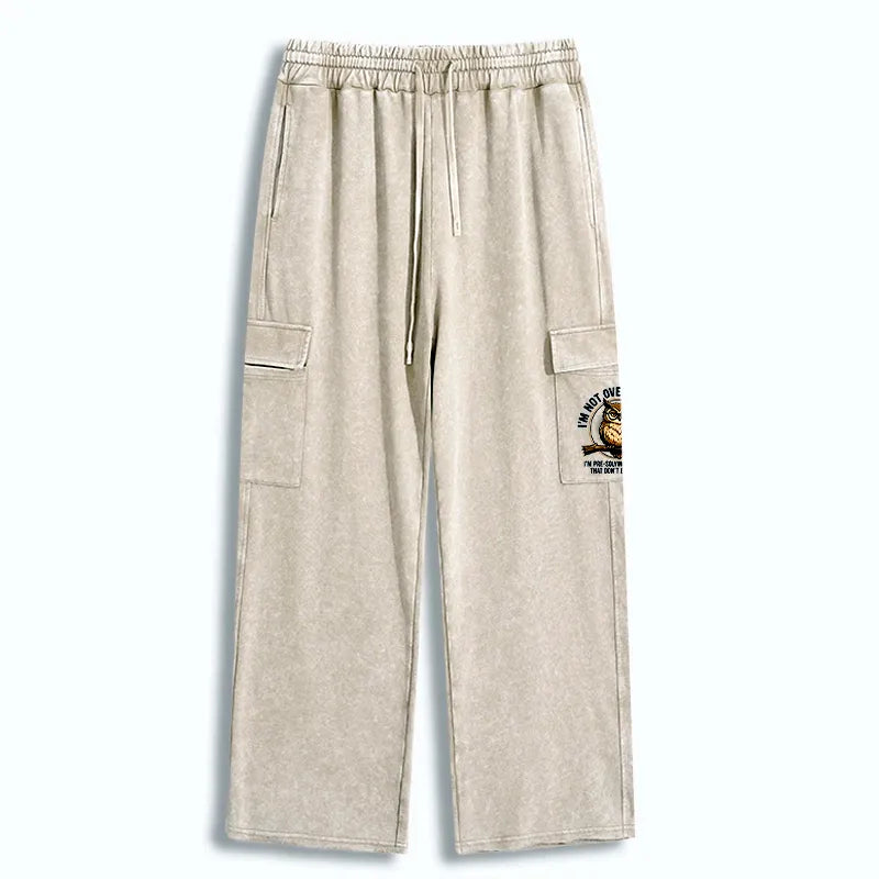 Kyoto-Lion Overthink Master Owl Washed Utility Sweatpants