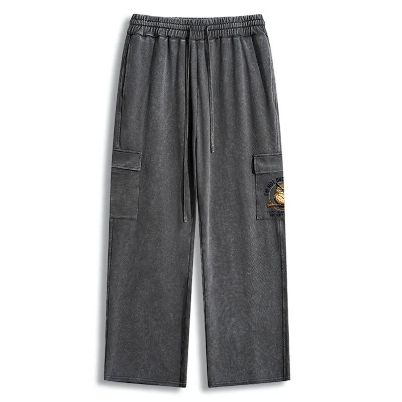 Kyoto-Lion Overthink Master Owl Washed Utility Sweatpants