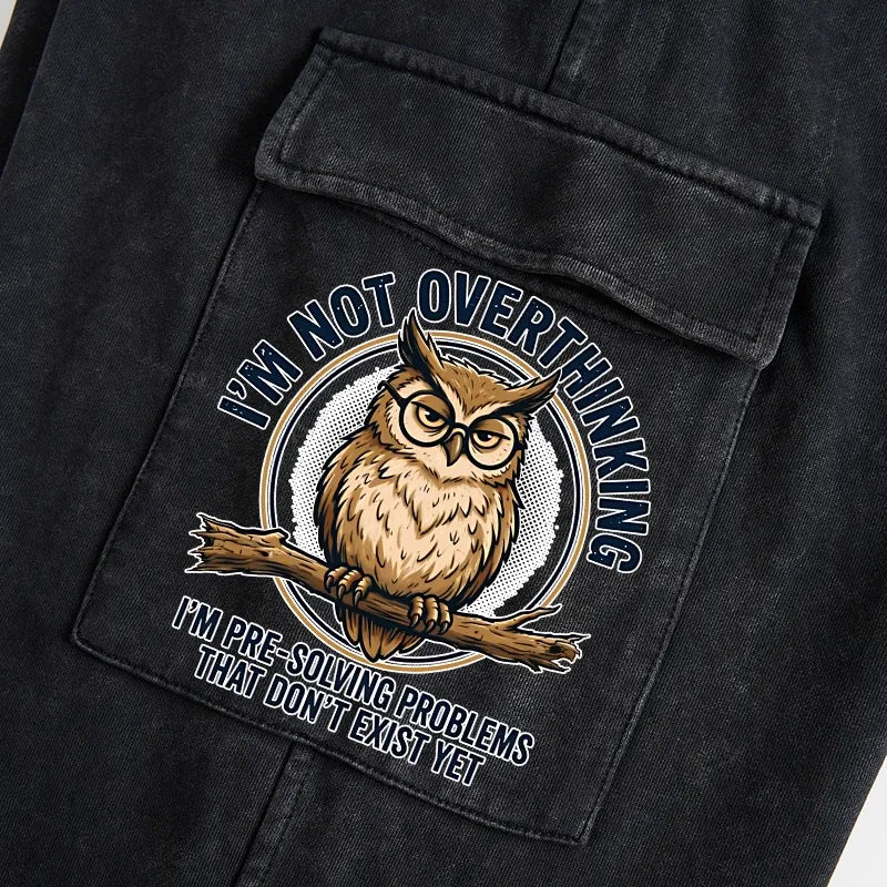 Kyoto-Lion Overthink Master Owl Washed Utility Sweatpants