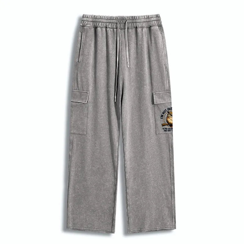 Kyoto-Lion Overthink Master Owl Washed Utility Sweatpants