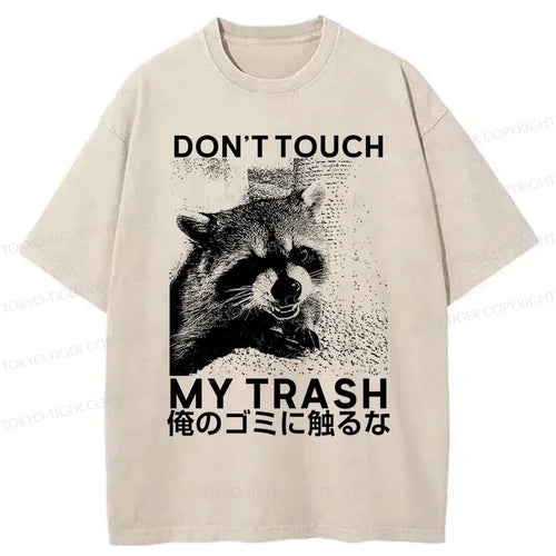 Kyoto-Lion Angry Raccoon Japan Washed T-Shirt