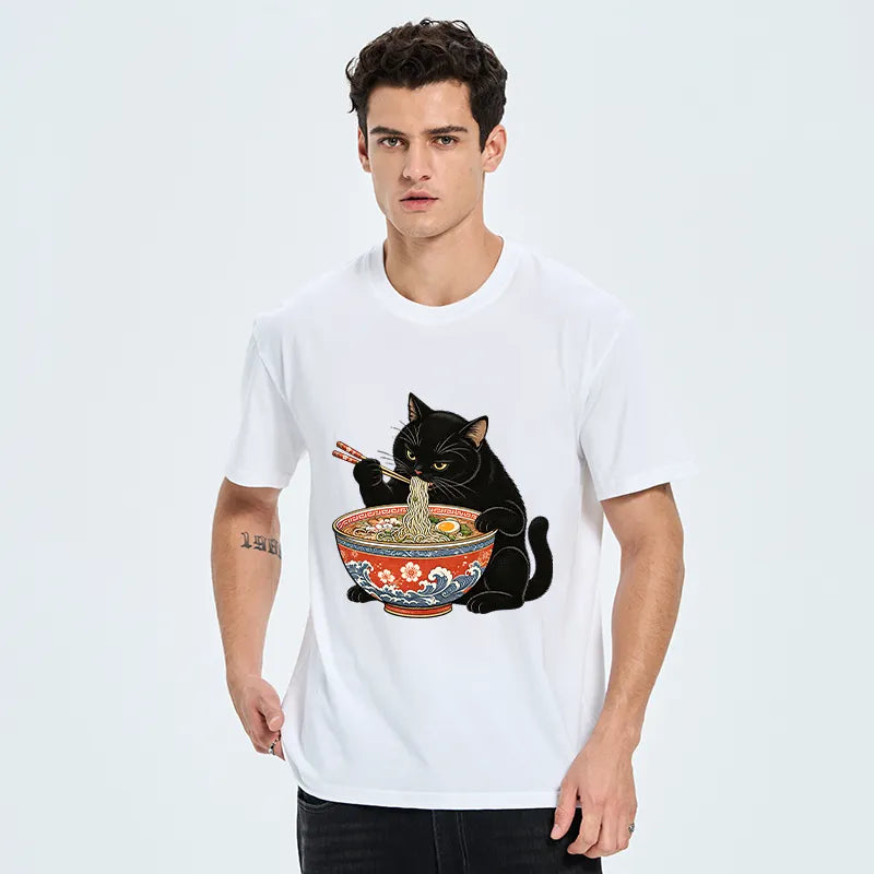 Kyoto-Lion Japanese Ramen Cat Classic T-Shirt
