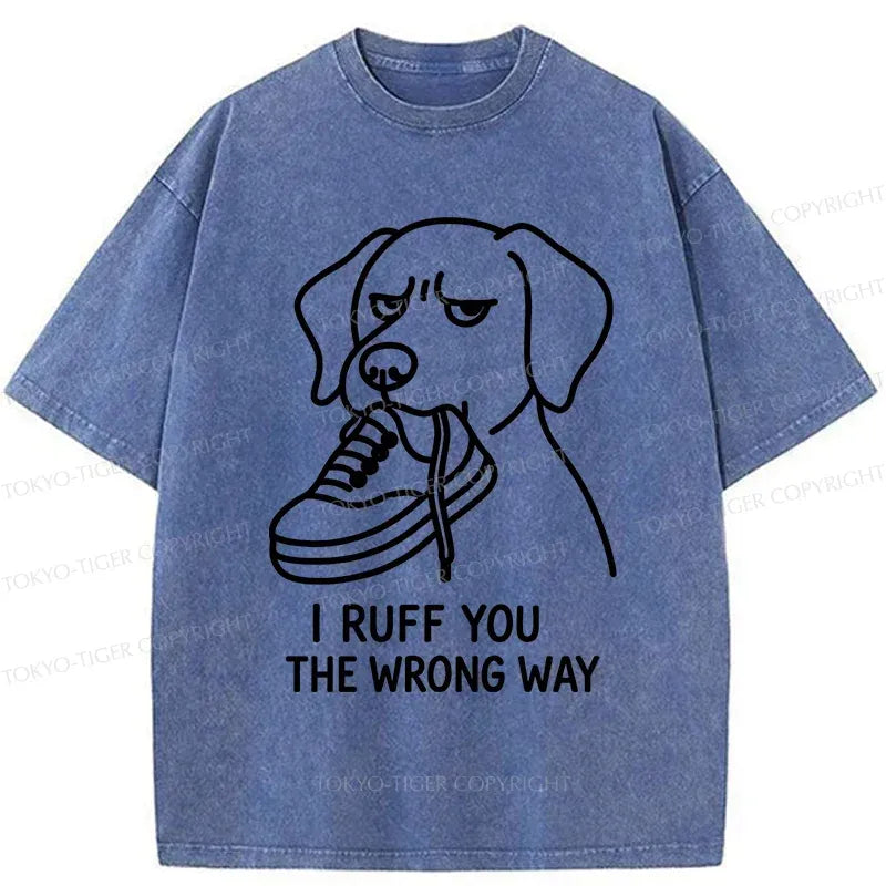 Kyoto-Lion Dog's Accidental Mistake Washed T-Shirt