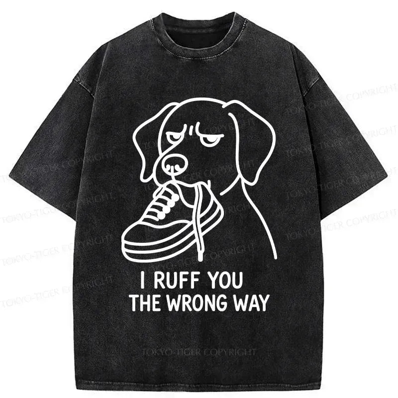 Kyoto-Lion Dog's Accidental Mistake Washed T-Shirt