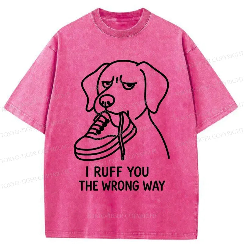 Kyoto-Lion Dog's Accidental Mistake Washed T-Shirt