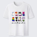 Japanese cute cat t-shirt for daily wear