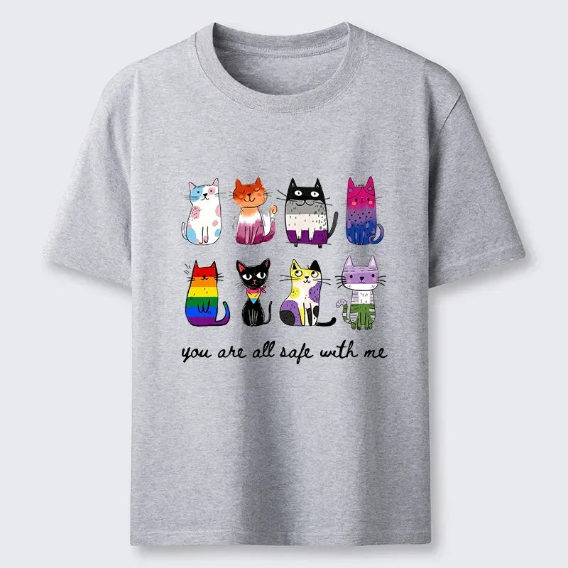 Kyoto-Lion Cute Cats Guard Every Unique Soul Classic T-Shirt