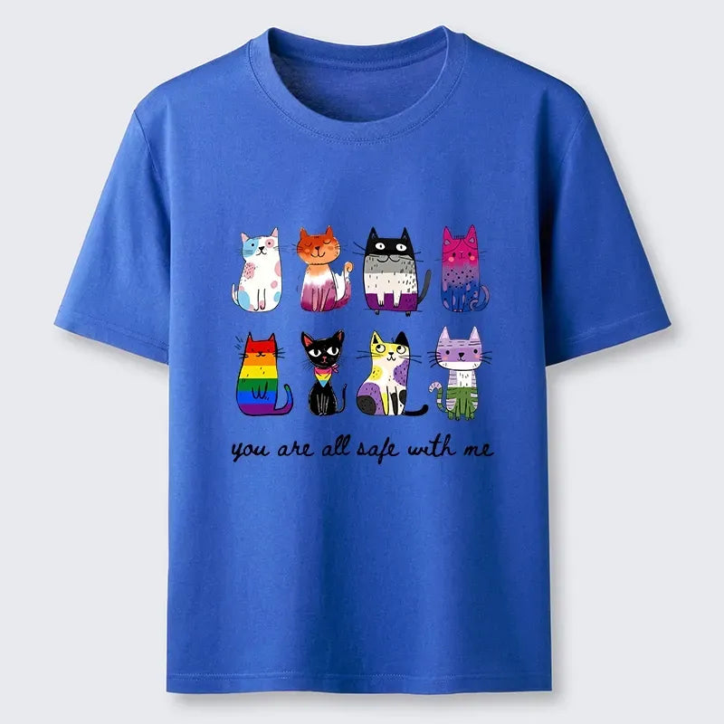 Kyoto-Lion Cute Cats Guard Every Unique Soul Classic T-Shirt