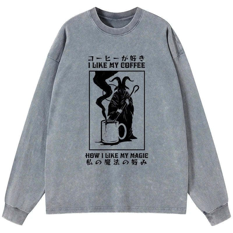 japanese vintage coffee long sleeve t-shirt