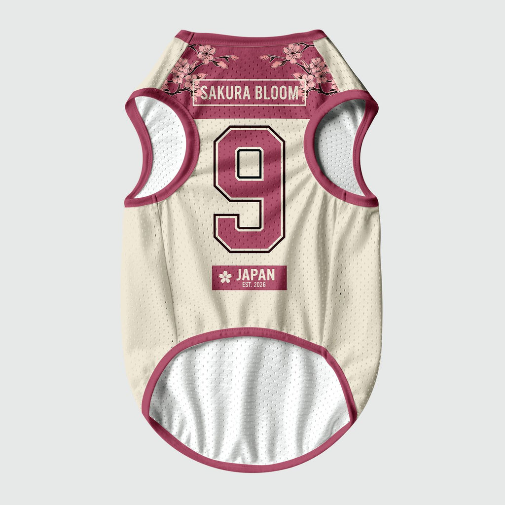 Sakura Bloom Pet Jersey for Cats