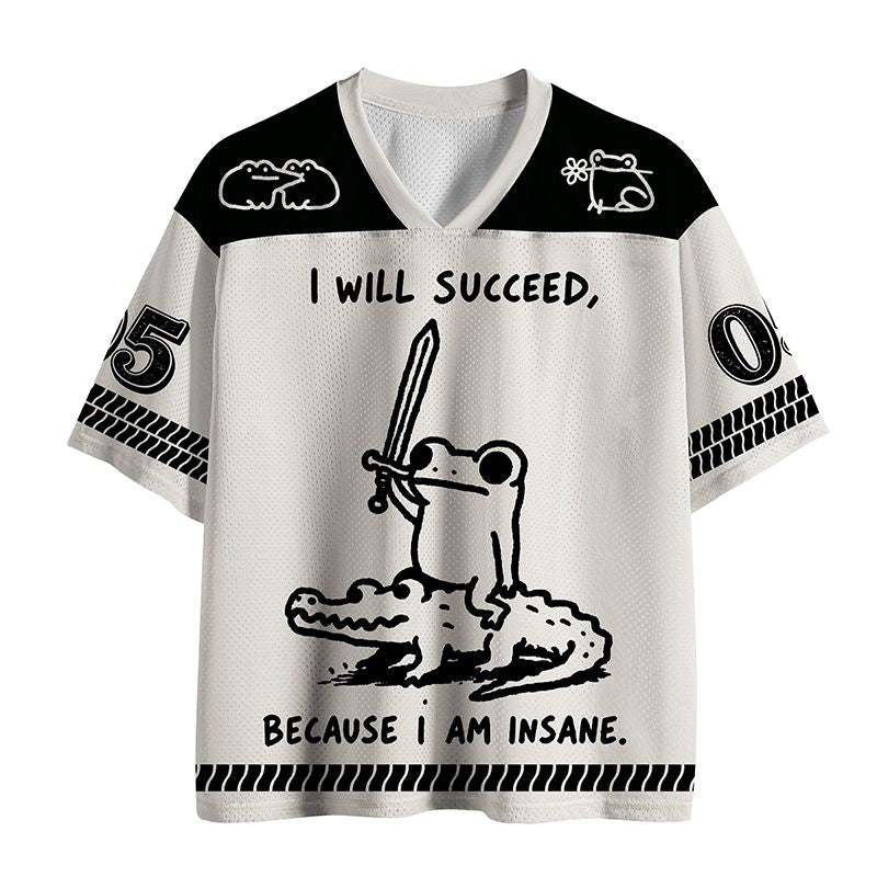Kyoto-Lion Warrior Frog Funny Meme Mesh Jersey