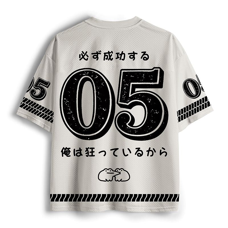 Kyoto-Lion Warrior Frog Funny Meme Mesh Jersey
