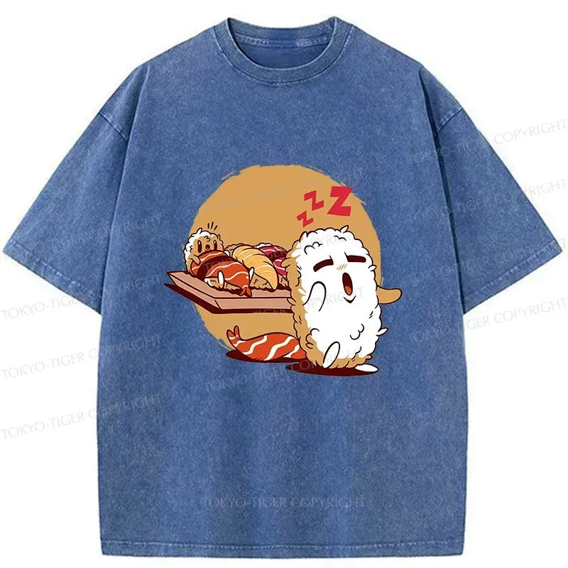 Japanese Vintage Washed T-Shirt for Daily Wear