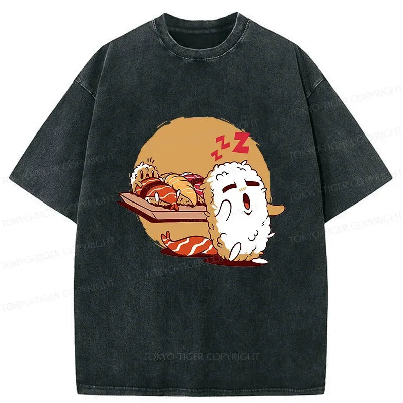 Kyoto-Lion Sleepwalking Sushi Washed T-Shirt