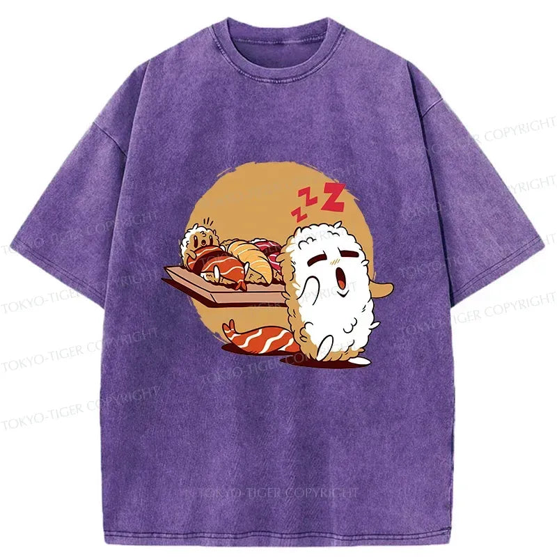 Japanese Vintage Washed T-Shirt for Daily Wear